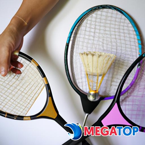 Người chơi thử nghiệm các loại vợt cầu lông Yonex trước khi quyết định mua.