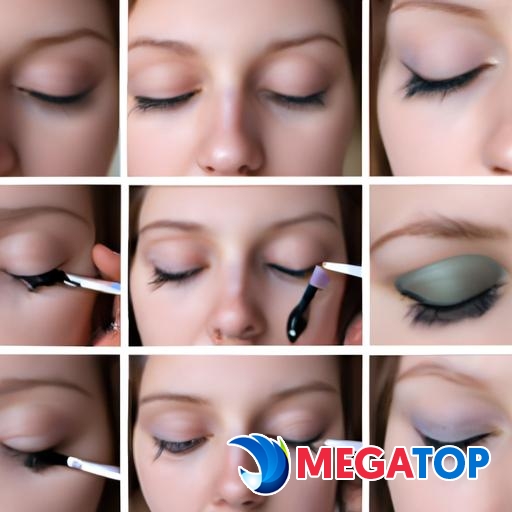 Quá trình từng bước áp dụng trang điểm mắt để có được vẻ tự nhiên và long lanh.