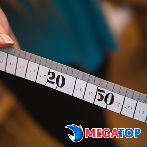 Hình ảnh cận cảnh của một chiếc băng đo đang được sử dụng để đo chiều cao của một người.