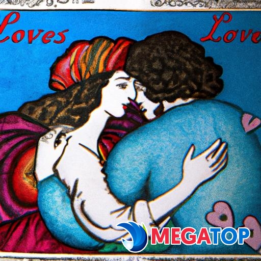 Gần cận một lá bài tarot với hình ảnh 'The Lovers' tượng trưng cho tình yêu và mối quan hệ.