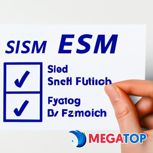 Một người cầm một danh sách kiểm tra với các yếu tố cần xem xét khi chọn eSIM làm sim chính.