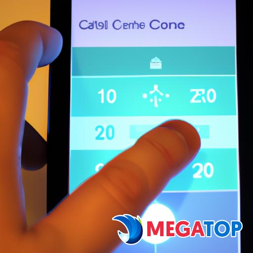 Hình ảnh người dùng sử dụng bảng điều khiển nhà thông minh để điều chỉnh ánh sáng và nhiệt độ.