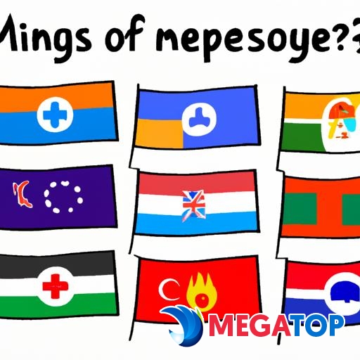 Các quốc kỳ của những quốc gia phổ biến trên Omegle